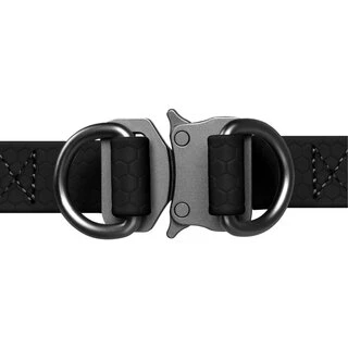 Шлея для собак водостойкая WAUDOG Waterproof c QR-паспортом, металлическая пряжка-фастекс, Ш 25 мм, Дл 60-90 см, черный