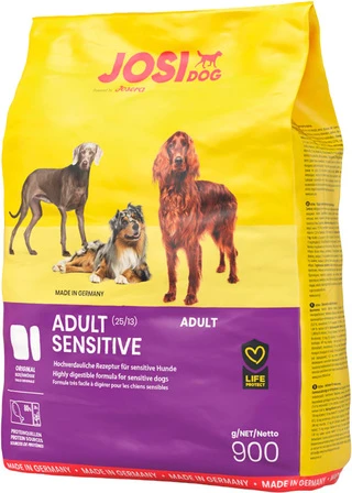 Сухой корм Josi Dog Adult Sensitive для собак с чувствительным пищеварением 900 г