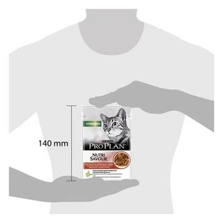Упаковка влажного корма для кошек Purina Pro Plan Sterilised Nutrisavour с говядиной 26 шт. по 85 г