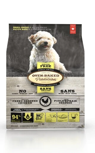 Cухой беззерновой корм для собак малых пород Oven-Baked Tradition со свежего мяса курицы 1 кг