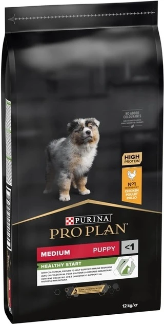 Сухий корм PRO PLAN Medium Puppy Healthy Start для цуценят середніх порід, з куркою 12 кг