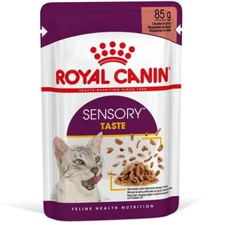 ПАК.Влажный корм Royal Canin SENSORY TASTE GRAVY (Соус) для взрослых кошек привередливых в питании 12 шт по 85 г