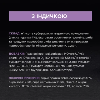 Упаковка влажного корма для кошек Purina Pro Plan Delicate Nutrisavour с индейкой 26 шт. по 85 г