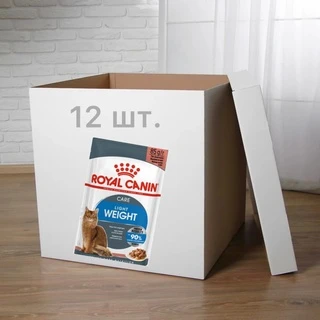 ПАК.Влажный корм Royal Canin WET LIGHT WEIGHT CIG (Соус) для взрослых кошек, профилактика лишнего веса 12 шт по 85 г