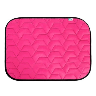 Коврик для собак AiryVest, размер M, 80*55 см, рожево-чорний