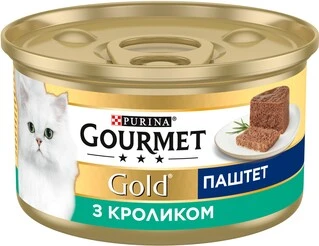 Упаковка влажного корма для кошек Purina Gourmet Gold Паштет с кроликом 24 шт по 85 г