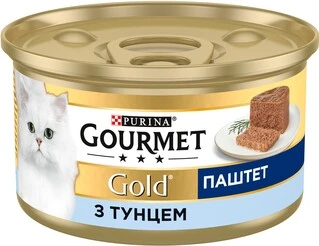 Упаковка влажного корма для кошек Purina Gourmet Gold Паштет с тунцом 24 шт по 85 г