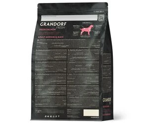 Сухой корм для средних и крупных собак Grandorf FRESH SALMON &amp;amp; SWEET POTATO ADULT DOG MEDIUM &amp;amp; MAXI с лососем 10 кг