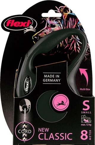 Поводок-рулетка Flexi New Classic S 8 м Черный