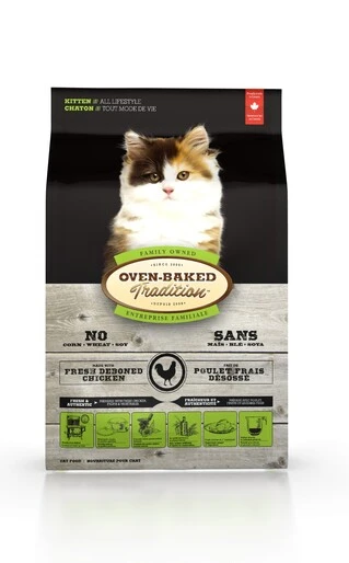 Сухий корм для кошенят Oven-Baked Tradition зі свіжого м'яса курки 2.27 кг