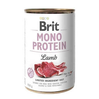 ПАК. Консервований беззерновий монопротеїновий корм для собак Brit Mono Protein з ягням, 6 шт по 400 г