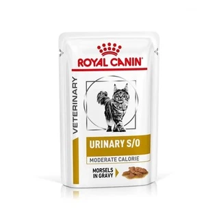 ПАК.Влажный лечебный корм Royal Canin Urinary S/O Moderate Calorie для котов склонных к лишнему весу и МКБ 12шт по 85 г