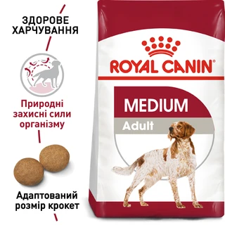 Сухой корм для взрослых собак средних пород Royal Canin Medium Adult старше 12 месяцев 4 кг
