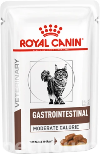ПАК.Консерва для дорослих котів Royal Canin Gastro Intestinal Moderate Calorie 12шт по 85 г