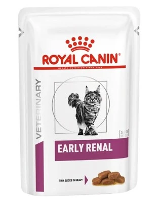 ПАК.Влажный корм Royal Canin Early Renal Feline Pouches для кошек старше 7 лет (поддержание функции почек) 12 шт по 85 г