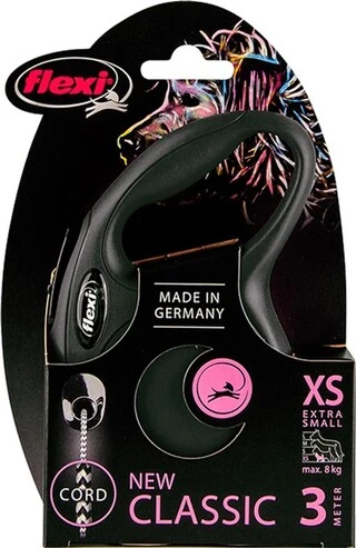 Поводок-рулетка Flexi Classic XS 3 м Черный