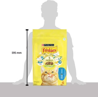 Сухой корм для кошек Purina Friskies со вкусом лосося и овощей 10 кг