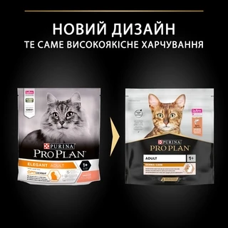 Сухой корм для взрослых кошек Purina Pro Plan Adult 1+ Derma Care для поддержания здоровья кожи и красоты шерсти с лососем 400 г