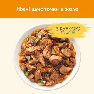 Упаковка влажного корма для взрослых кошек Purina Cat Chow Adult с курицей и цуккини 85 г x 26 шт