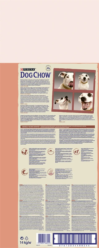 Сухой полнорационный корм Purina Dog Chow для взрослых собак склонных к аллергии с лососем 14 кг