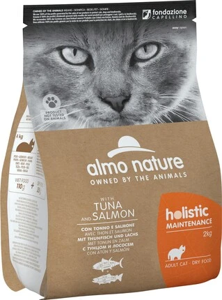 Сухий корм Almo Nature Holistic Cat для дорослих котів з тунцем та лососем 2 кг