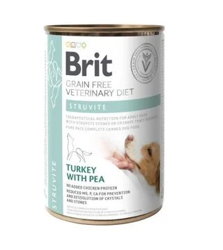 Вологий лікувальний корм для собак Brit VetDiets Struvite Turkey при струвитному уролітіазі 400 г