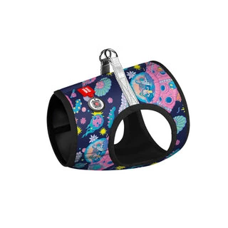 М'яка шлея для собак WAUDOG Clothes з QR-паспортом, малюнок "Рік і Морті 1", ХS3 B 32-35 см, C 22-24 см