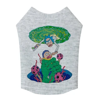 Майка для собак WAUDOG Clothes, рисунок "Рик и Морти 3", S30, B 54-60 см, С 33-38 см